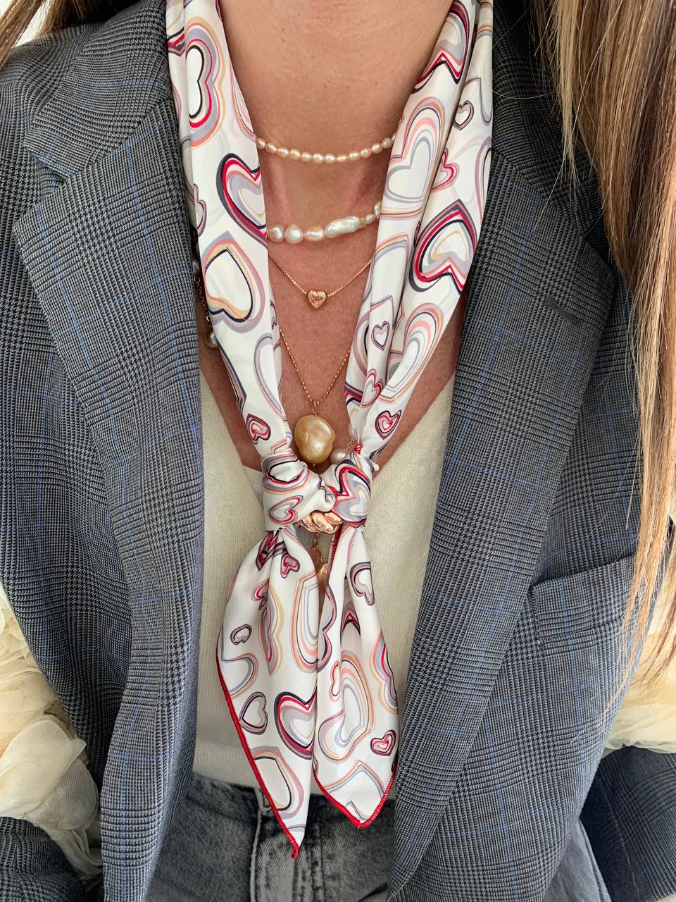 Foulard 100% seta - Amati - Lumiere Bijoux