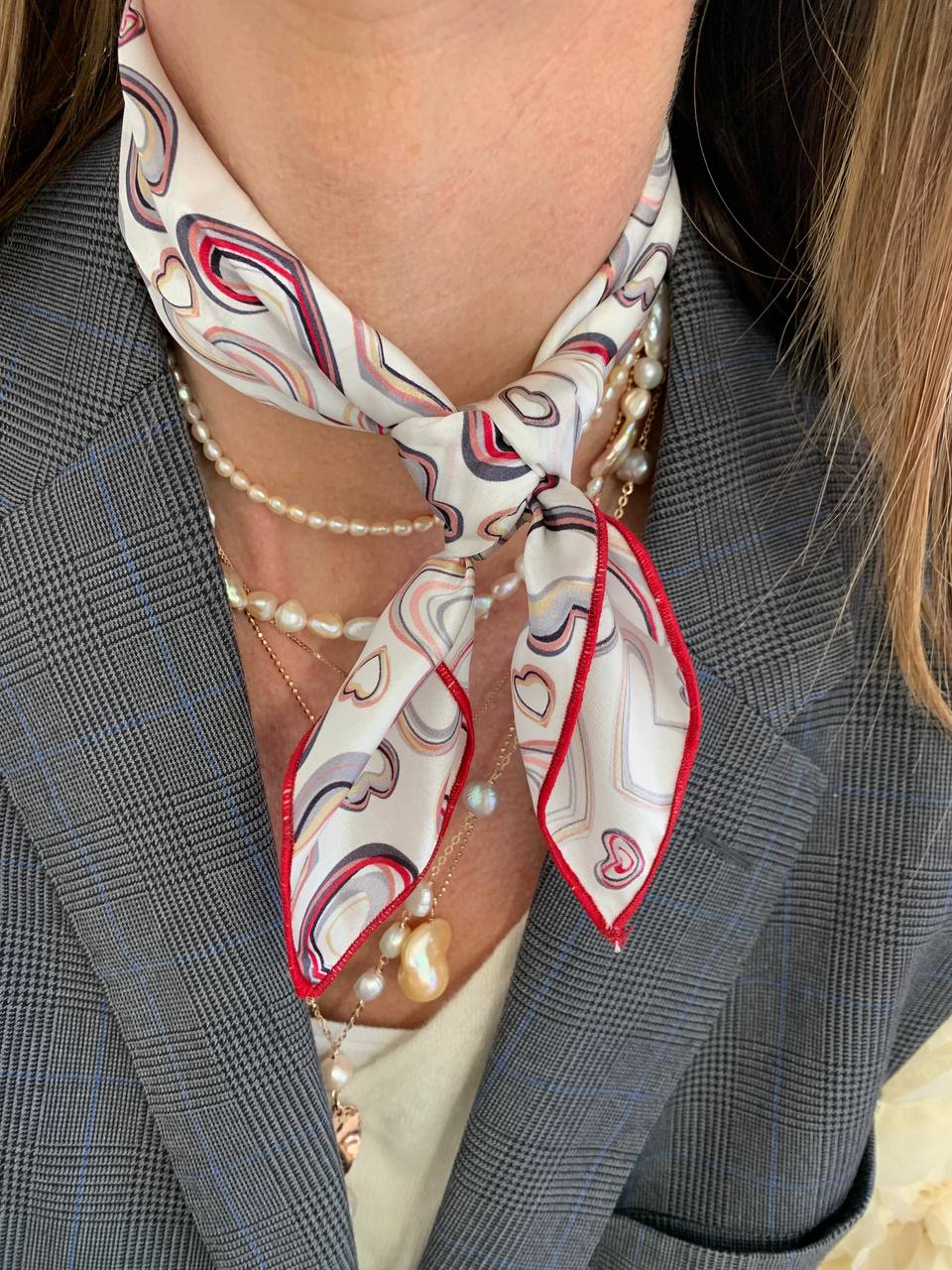 Foulard 100% seta - Amati - Lumiere Bijoux