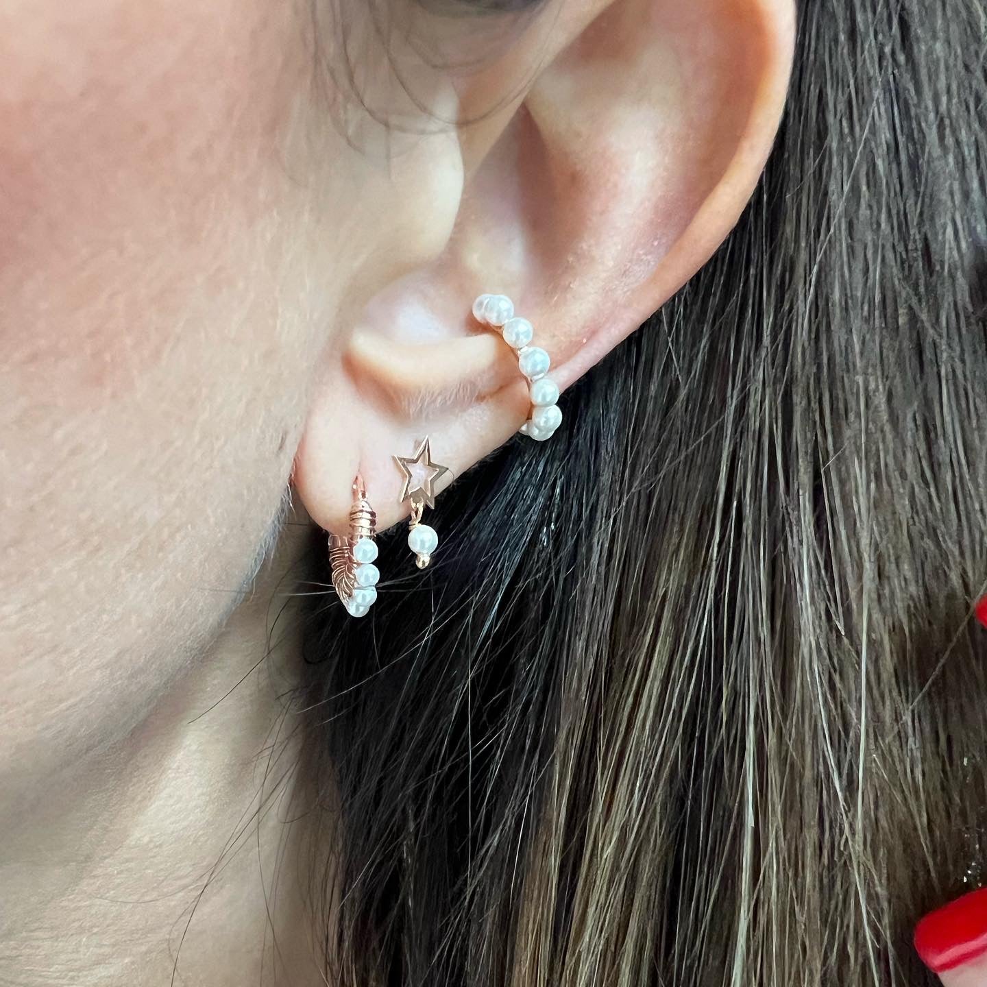 NKlaus coppia di orecchini con perle da 4,5 mm 333 Orecchini con NKlaus coppia di orecchini con perle da 4,5 mm 333 Orecchini con