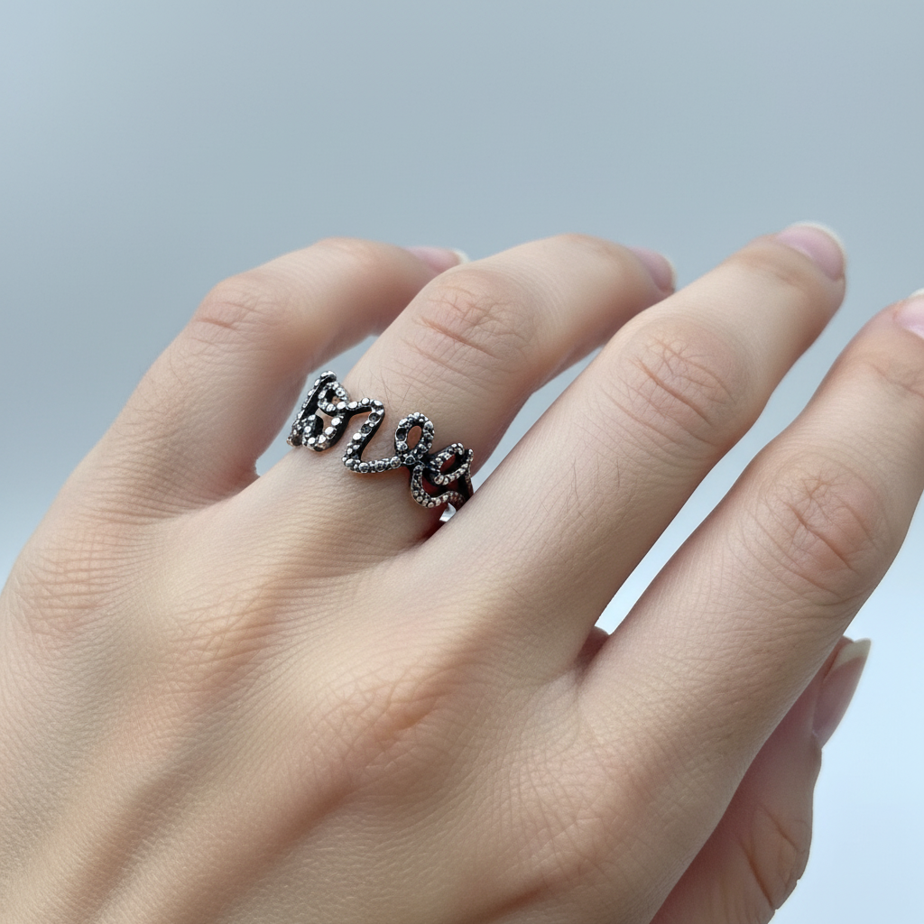 Anello love anticato su misura 9 o 16 - Lumiere Bijoux