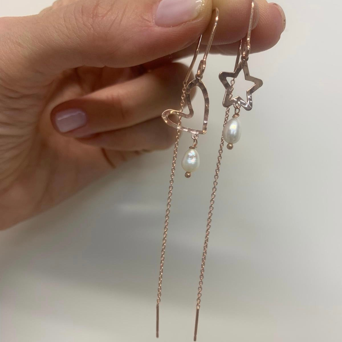 Orecchini Minimalisti In Acciaio Inossidabile Con Luna E Stella