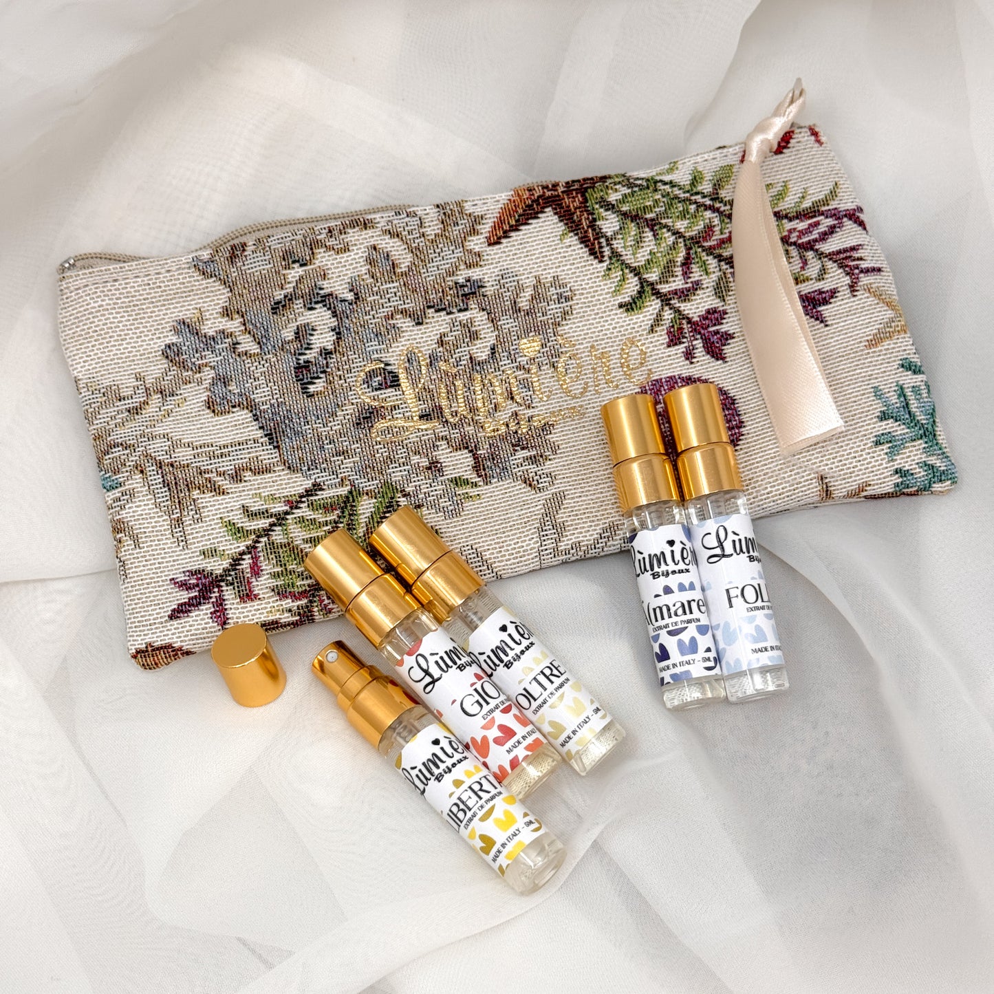 Profumi PER L'ESTATE - 10 ml + Pochette coralli Omaggio - Lumiere Bijoux