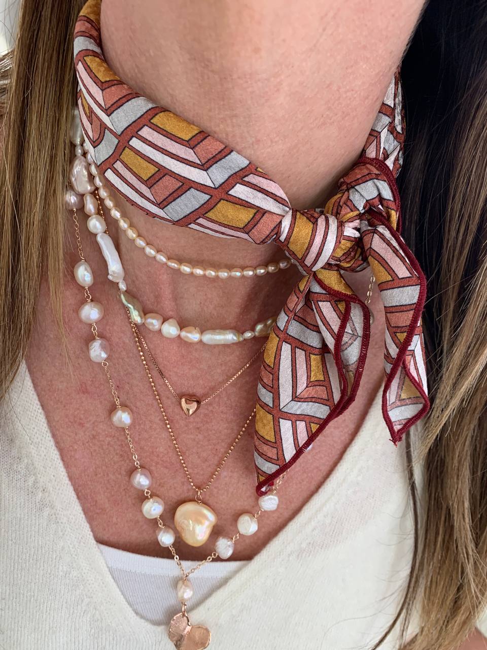 Foulard 100% seta - Ritmo Urbano - Lumiere Bijoux