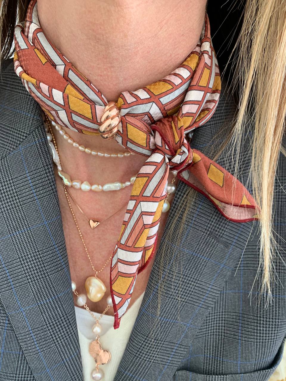 Foulard 100% seta - Ritmo Urbano - Lumiere Bijoux