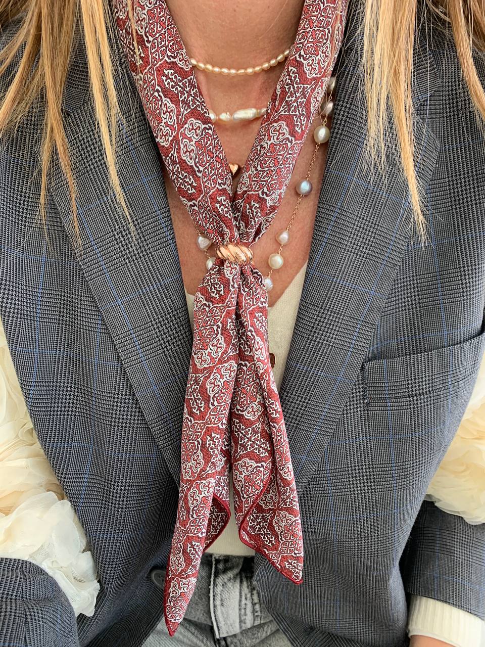 Foulard 100% seta - Marocco - Lumiere Bijoux