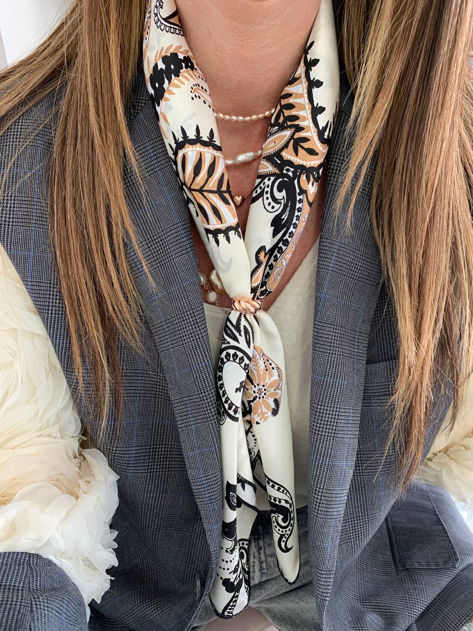 Foulard 100% seta - Bandana - Lumiere Bijoux