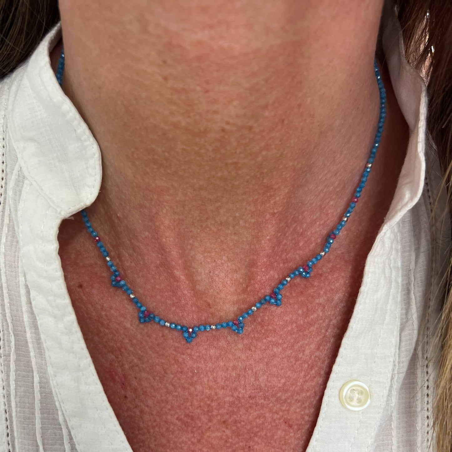 Collana in perline Miyuki a fiore cm 40 Lùmière Bijoux | Collezione Sapore di Mare - Lumiere Bijoux