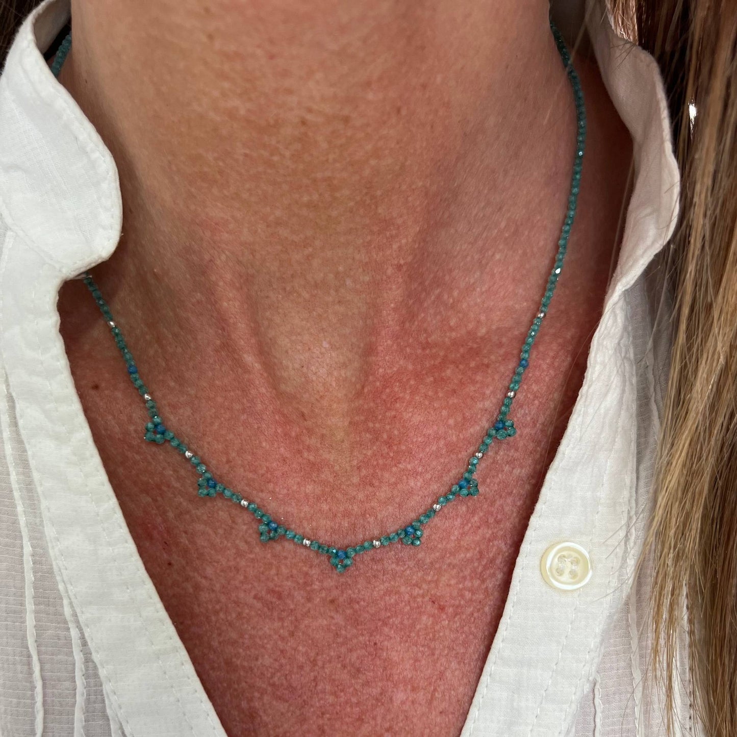 Collana in perline Miyuki a fiore cm 40 Lùmière Bijoux | Collezione Sapore di Mare - Lumiere Bijoux