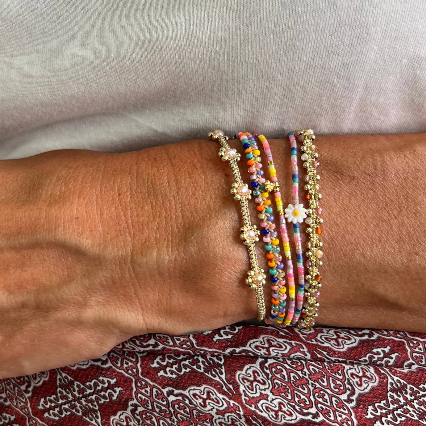Bracciale Parigi COLORS esclusivo con perle miyuki - regolabile - Lumiere Bijoux