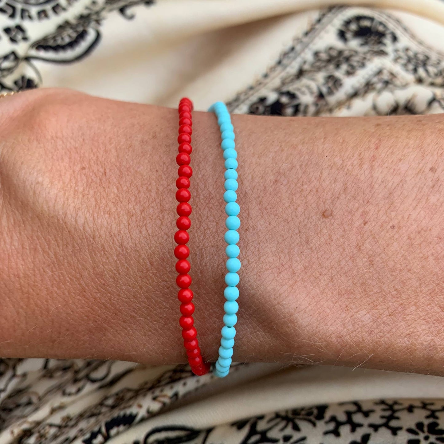 Bracciali AmAr corallo e turchese argento 925 - Lumiere Bijoux