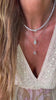 Choker tennis zirconi bianchi multicuori con cuore centrale - cm 40 - pezzo unico - Lumiere Bijoux