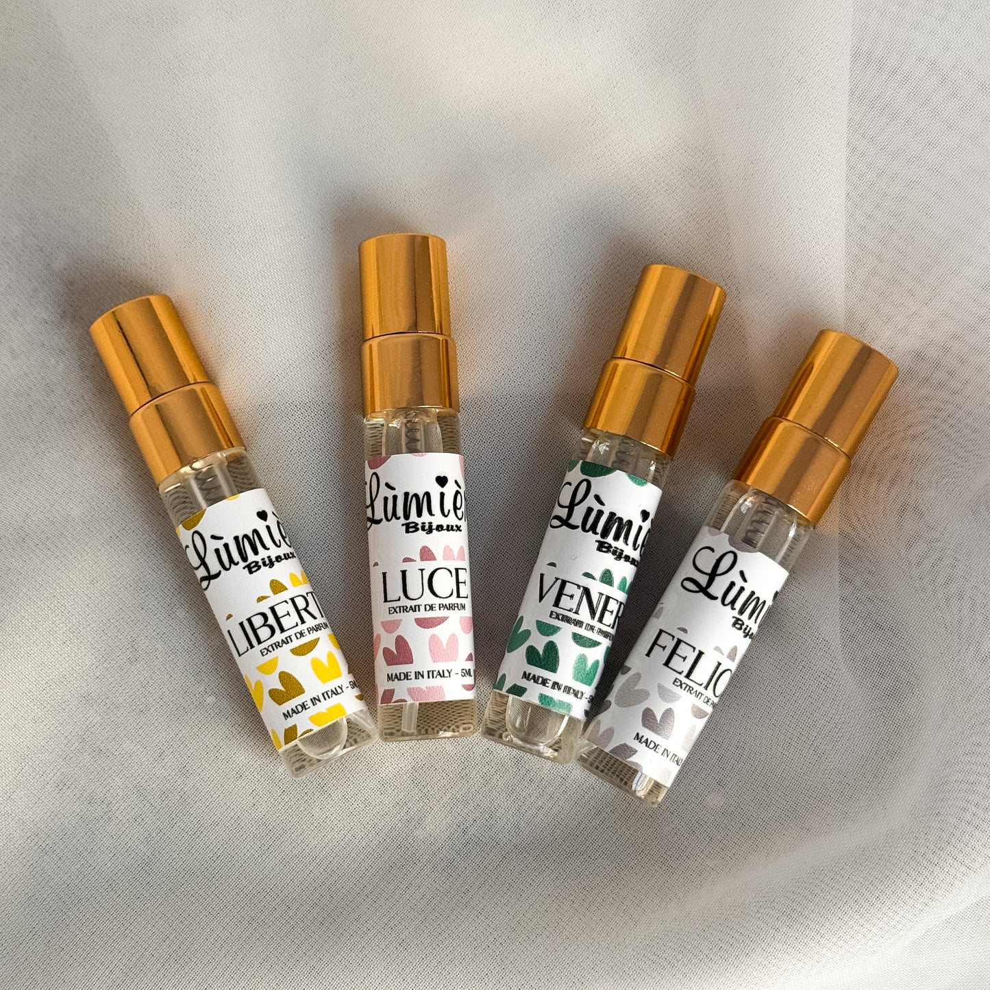 Profumi DELICATI - 5 ml - Kit scoperta - Lumiere Bijoux