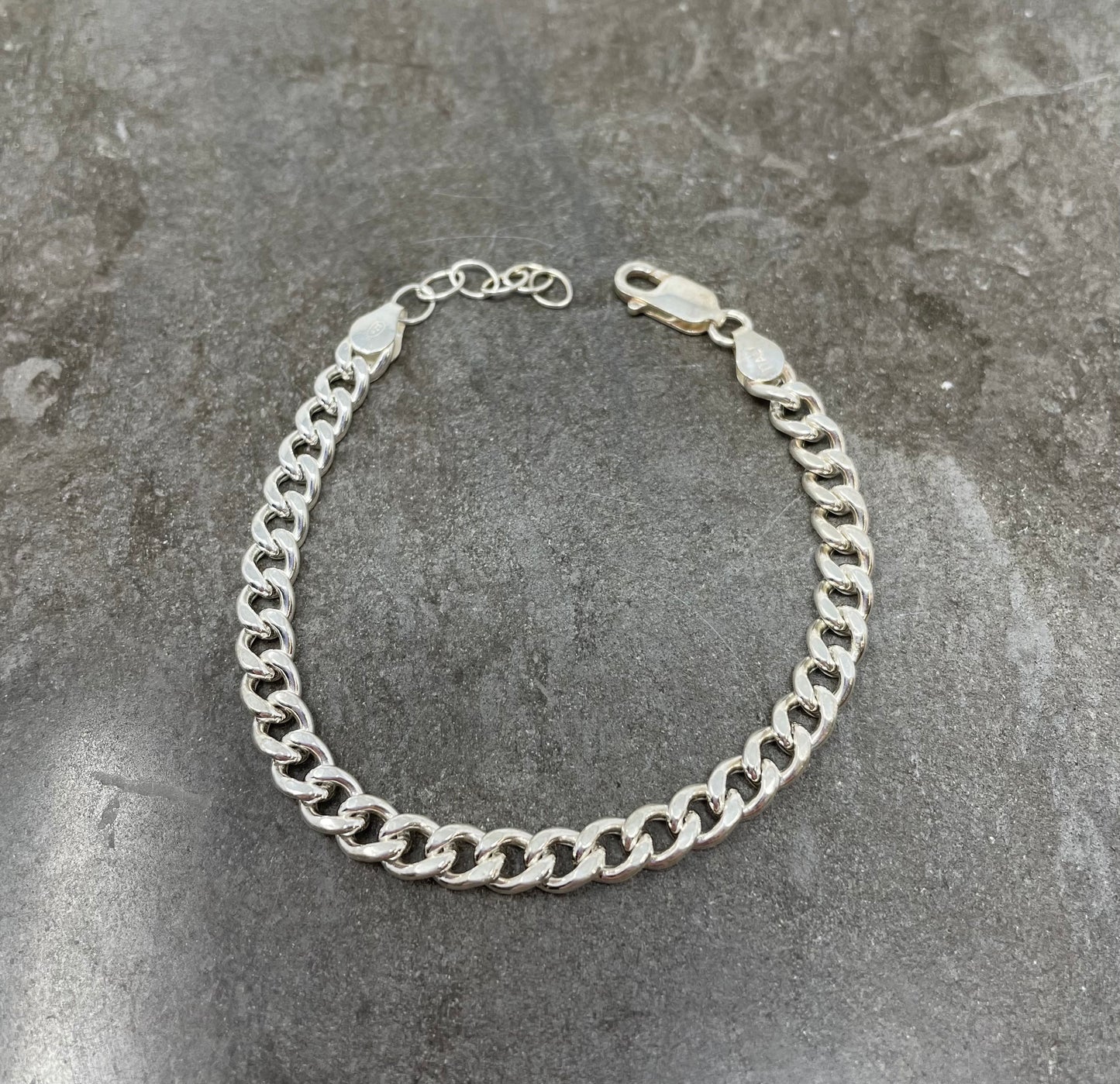 Bracciale catena grumette in argento baltezza circa 0,4 mm